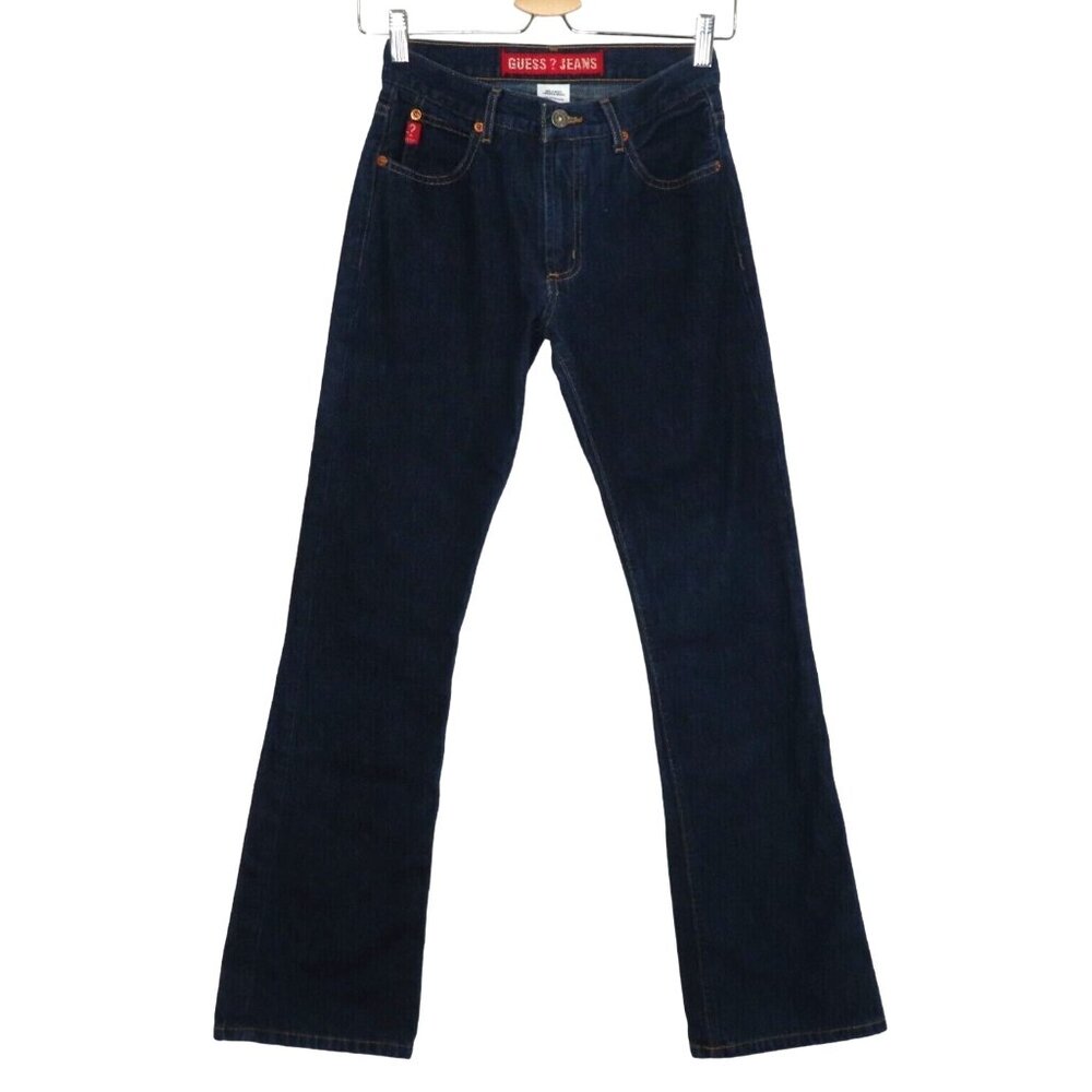 GUESS Jeans Women 26 Reg Dark Wash Blue Denim All Cotton Style 83046 Y2K 1990s